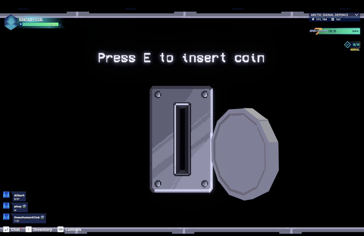 testphoto8's tweet photo. Got any change? Coin insert screen captured in The Sandbox Season 7. @TheSandboxGame  https://t.co/gXmy1MNJCm #Season7 https://t.co/NhUV3DXBhs