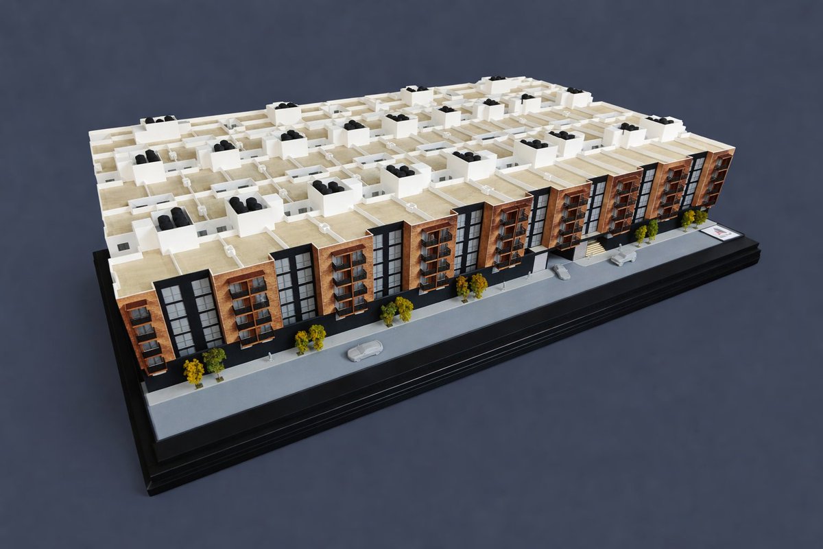 crearqs's tweet image. #maquetas #archimodel #maqueta de conjunto para ventas de desarrollo habitacional en la CDMX