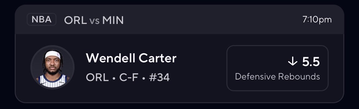 lockedinpickz's tweet image. NBA POTD‼️⛹️‍♂️

HES NOT GETTING 6 DREB ON GOBERT🤓

WE HAVE CASHED 4 POTD B2B2B2B‼️

#Gambling𝕏 #PrizePicks