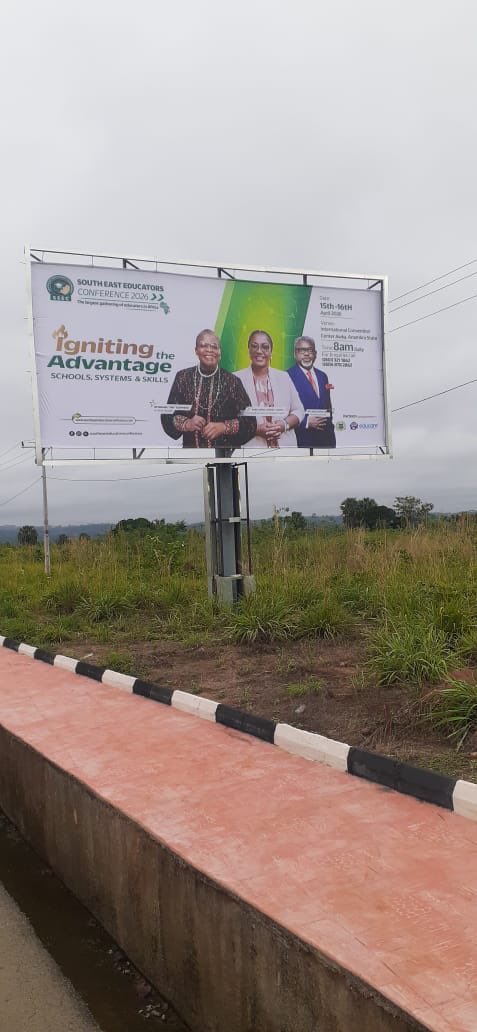 winexviv's tweet image. Our billboard at Anambra Airport for South East Educators Conference.

In the East we cherish and love education. This is the largest gathering of educators, teachers, principals etc in the region. 

We are building the greatest workforce that Africa will ever have in 10 years.