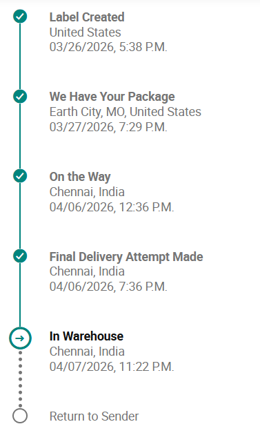 kumaravkm's tweet photo. @UPS claim they tried to deliver it 3 times, but their tracker is showing they attempted just once on 6th April, so who is telling truth? will @UPS respond to it? https://t.co/7fZMdsbUdd