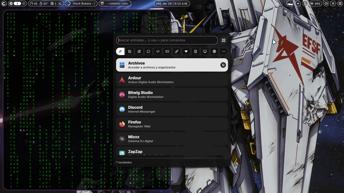bot_unixporn's tweet image. [NIRI] CachyOS + Niri + Noctalia + Gundam = My home
Link: redd.it/1sfvzjy

#unixporn #linux #screenshot