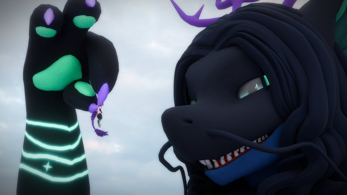 Where do you think YOU'RE going~?
I have the perfect use for you~💙
.
💝: <a href="/memethenova/">HaleyTheNova</a> (Tysm!)
.
#Macrofurry #Macro #Furry #Sizedifference #Sizetwitter #SizeVRChat #VRChat #Nardoragon