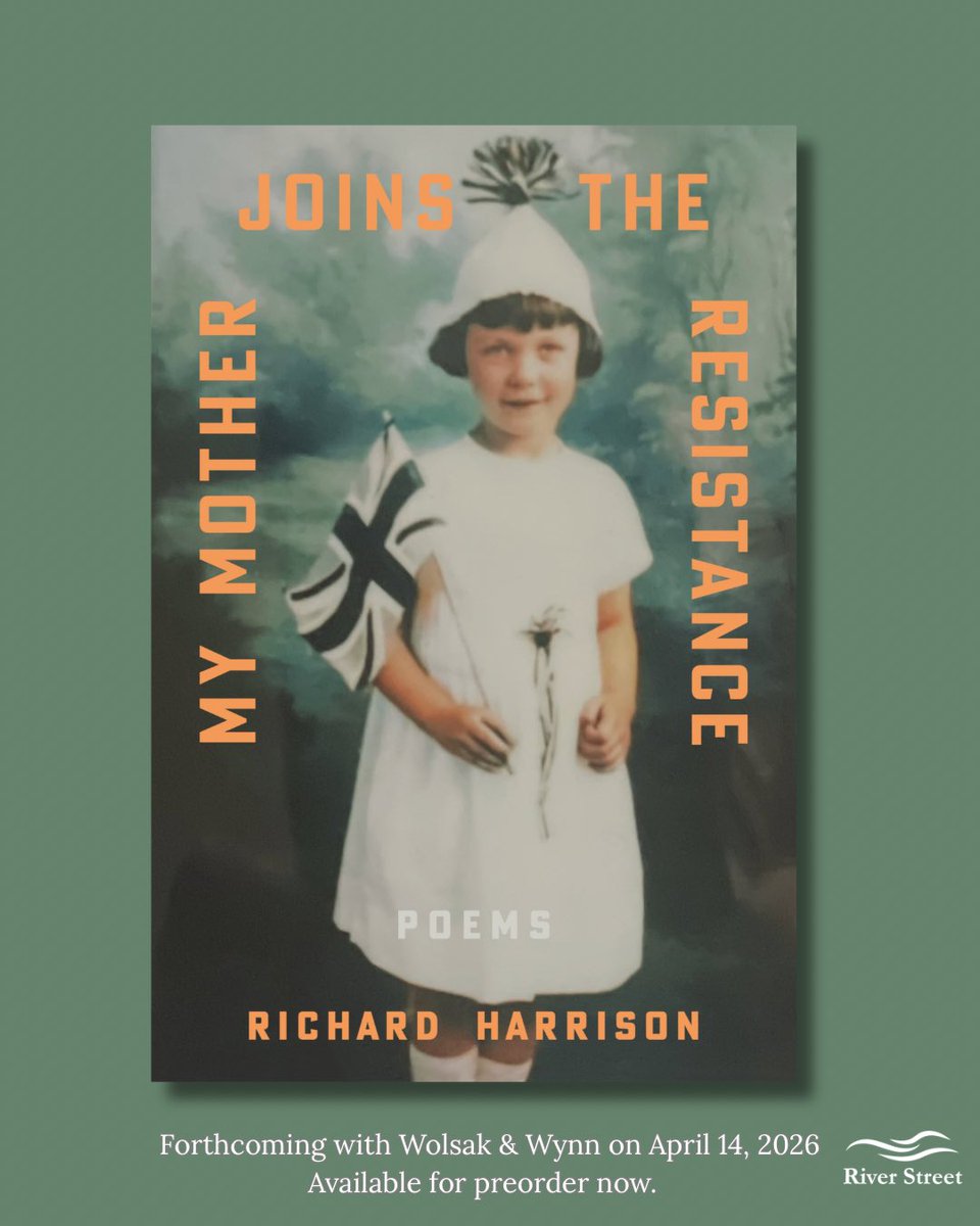 riverstwriting's tweet photo. #NationalPoetryMonth spotlight: Calgary’s Governor General Award-winning poet, Richard Harrison! 

Richard’s breathtaking new collection, My Mother Joins the Resistance, will be released by Wolsak &amp; Wynn, April 14, 2026.

https://t.co/X3D0ePmIMI https://t.co/JufZ2tSa7h