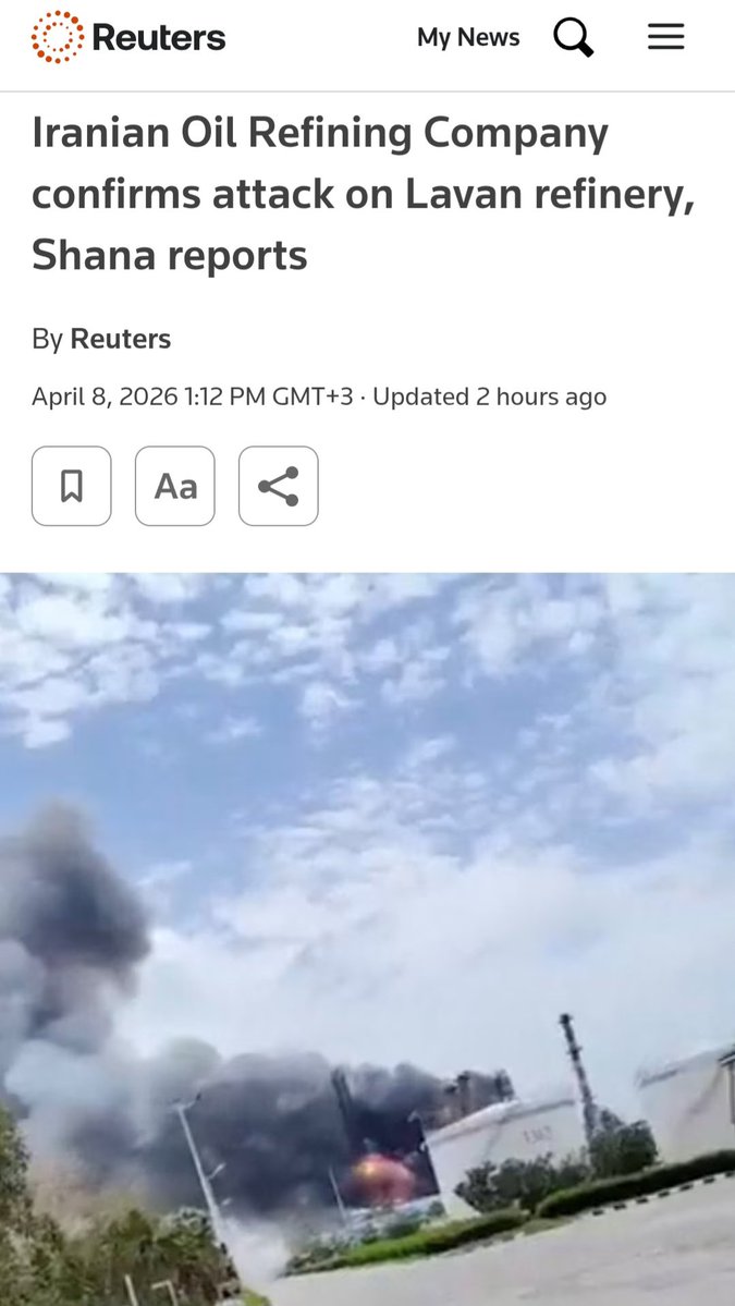 berna_gulpinar's tweet image. Ateşkes sadece kağıt üzerinde var.

💥İran'ın Lavan rafinerisi vuruldu.

💥S. Arabistan'daki petrol boru hattına drone saldırısı yapıldı.

💥Katar, 7 balistik füzeye engelleme yaptığını duyurdu.

💥Devrim Muhafızları, Lübnan saldırıları nedeniyle Hürmüz'ü açmayacağız diyor.
🤔