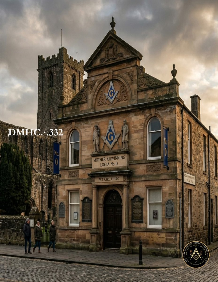 NuevoMilenium49's tweet photo. "EL LEGADO DE LA LOGIA MADRE”. 
¿Sabías que existe una logia con el número "0"? 
Se trata de Mother Kilwinning, en Ayrshire, Escocia. Sus orígenes son legendarios y se remontan al siglo XII, vinculados a los maestros constructores que levantaron la imponente Abadía de Kilwinning https://t.co/F1EztgJgOh