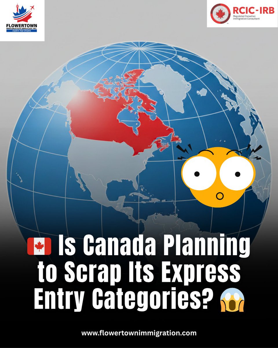 flowertownimmi's tweet image. 🇨🇦 Big question in immigration circles right now…

Is Canada planning to END current Express Entry categories? 😱
If true, this could completely change how PR invitations are issued!

⚠️ No official confirmation yet—but stay alert.
#CanadaImmigration #ExpressEntry #PRUpdate