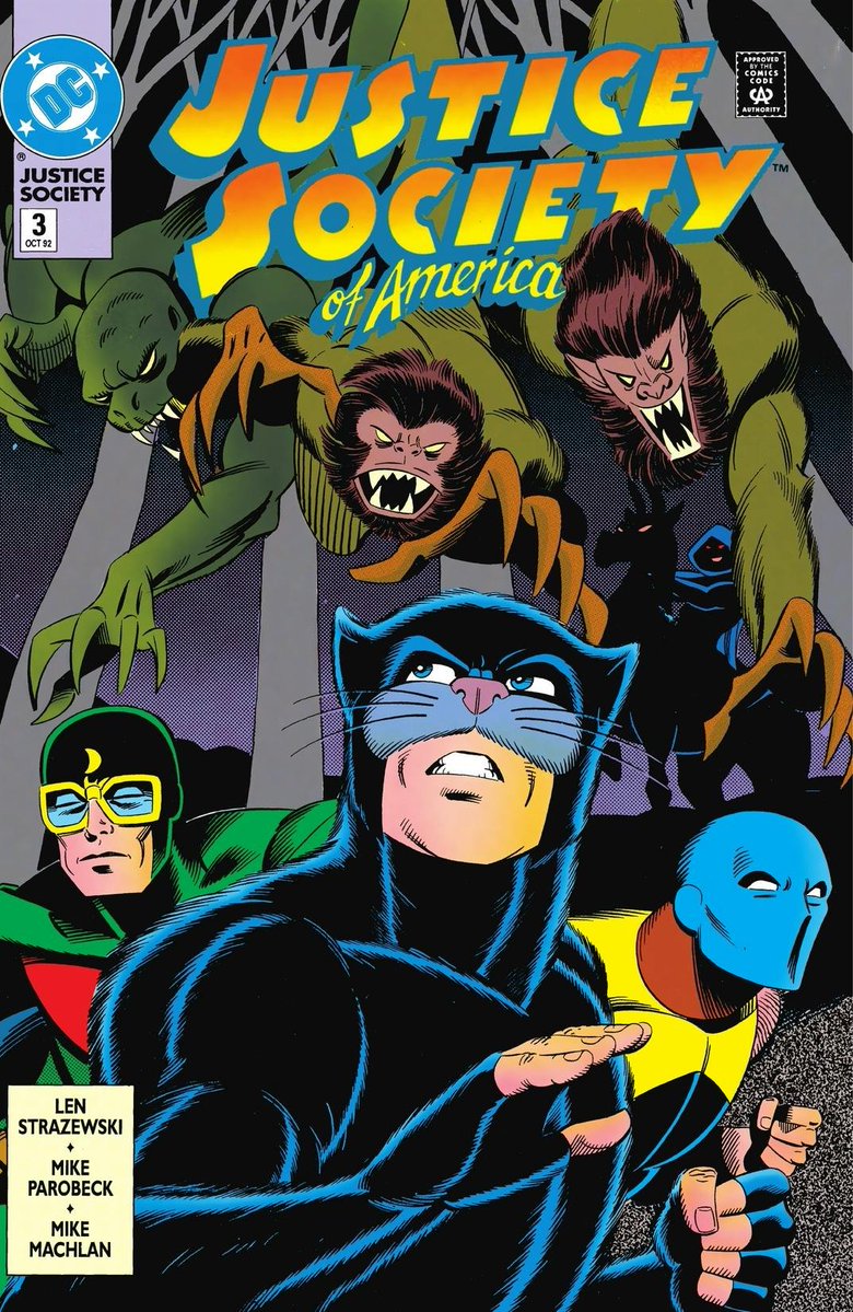 KoniWaves's tweet image. Mike Parobeck's work for DC Comics in the 90s was so underrated. Clean layouts with an animated style perfect for the Batman : TAS comic. Check out his run on Justice Society of America and the Elongated Man mini-series. Sadly, he passed away at the age of 30.
