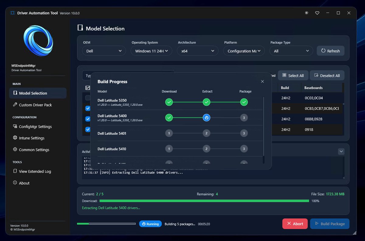modaly_it's tweet image. Testing, testing, and testing some more. #DriverAutomationTool v10 is nearly ready.

✅ Unified BIOS Catalog created
✅ Intune driver testing done
✅ Proxy auth added

I'm looking for testers with varied makes/models and #MSIntune testers. Please drop me a DM.