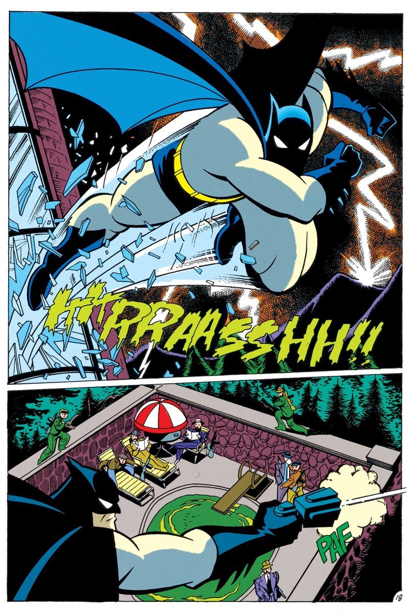 KoniWaves's tweet image. Mike Parobeck's work for DC Comics in the 90s was so underrated. Clean layouts with an animated style perfect for the Batman : TAS comic. Check out his run on Justice Society of America and the Elongated Man mini-series. Sadly, he passed away at the age of 30.