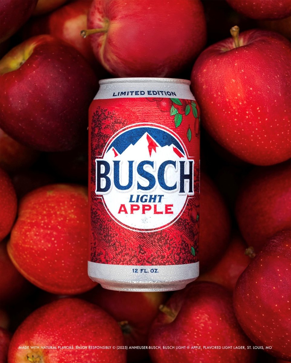 skeffdist's tweet photo. The wait is almost over… Busch Light Apple is coming soon 👀🍎
#SkeffDist #BuschLightApple https://t.co/Eh2YSuMd6W