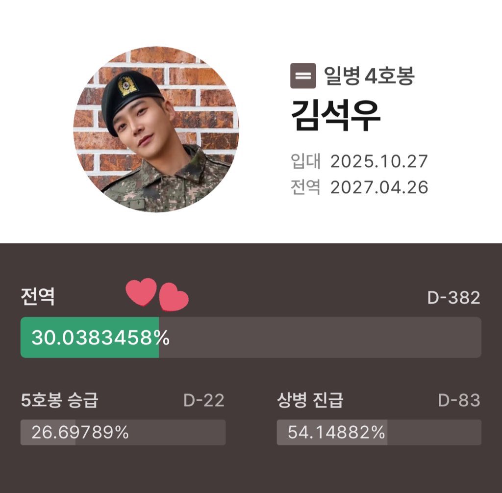 로운 전역 디데이 tweet media