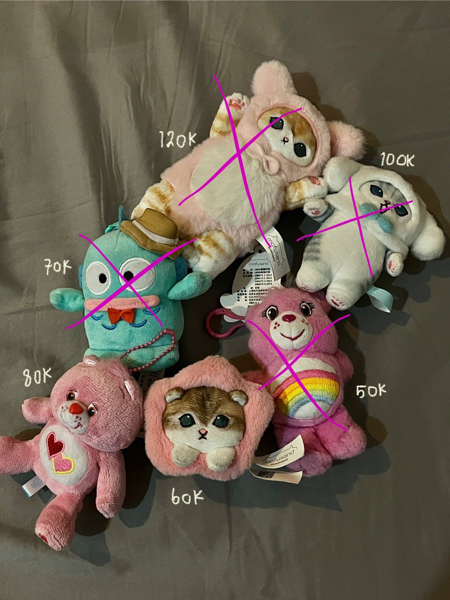 haaeins's tweet photo. wts / want to sell 
cb keychain, mofusand pink star 

t. wts want to sell carebears mofusand keychain doll plushie ina https://t.co/QXGHZxYX9y