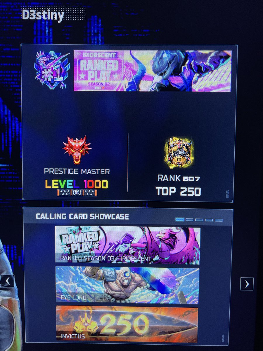 RDon2020's tweet photo. @Parasite @ColtHavok @CallofDutyCM please ban this top 250 cheater! D3stiny #3491781 https://t.co/UojpGtiJYQ