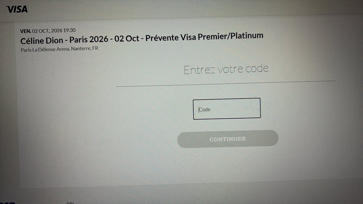 Laura_Maret's tweet photo. Plus qu’à attendre que le site #myvisa fonctionne… #celinedion https://t.co/8oT9wPdEBg