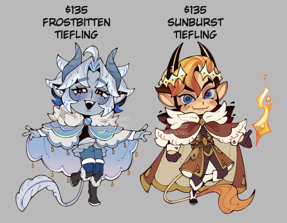 piipstachio's tweet photo. ❄️🔥 Heat &amp; Frost adopt / adoptable batch is now up! https://t.co/1bPaWssuvZ