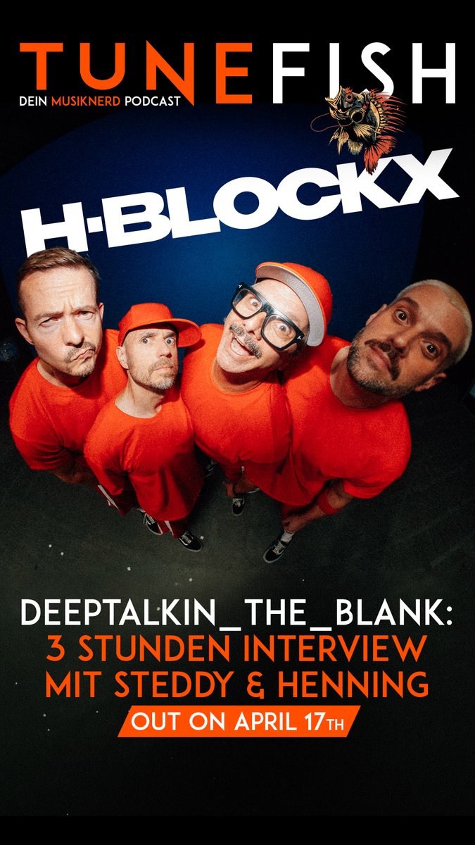 Wir hatten ein wundervolles 3-Stunden Gespräch mit den überaus sympatischen Steddy &amp; Henning von den H-Blockx, die Ihr neues Album "Fillin_the_blank" auf Platz 3 der dt. Album-Charts geschossen haben. 

Am 17.4. u.a. hier:
tinyurl.com/TF-Podcast

#hblockx #interview #DeepTalk