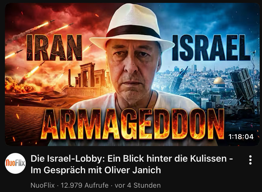 ulfdiebel's tweet photo. @OliverJanich Ne Olli, @POTUS führt den Krieg für den Messias. Ephraim. Aber das wollest Du janich nicht hören, weswegen es Dir jetzt gezeigt wird. 
Du wirst als Oberlabertasche in die Geschichte eingehen und in Armut einsam sterben, während in Jerusalem die Party steigt. https://t.co/8YRCrJEXL8