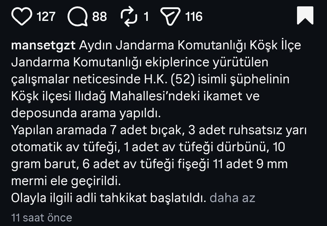 Bireysel Silah Edinme Hakkı tweet media