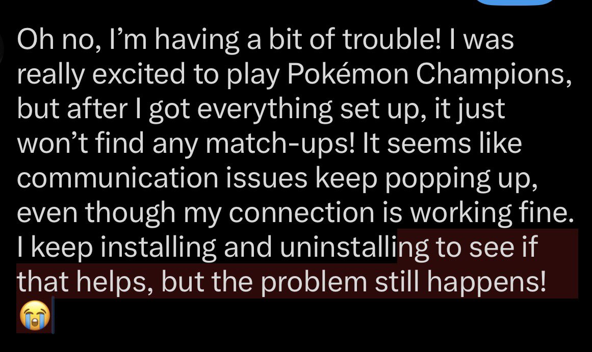 CuinnGene's tweet photo. @Pokemon SOS PLEASE‼️😭🙏#Pokemon #PokemonChampions #NintendoSwitch https://t.co/hxGRmNeRNz