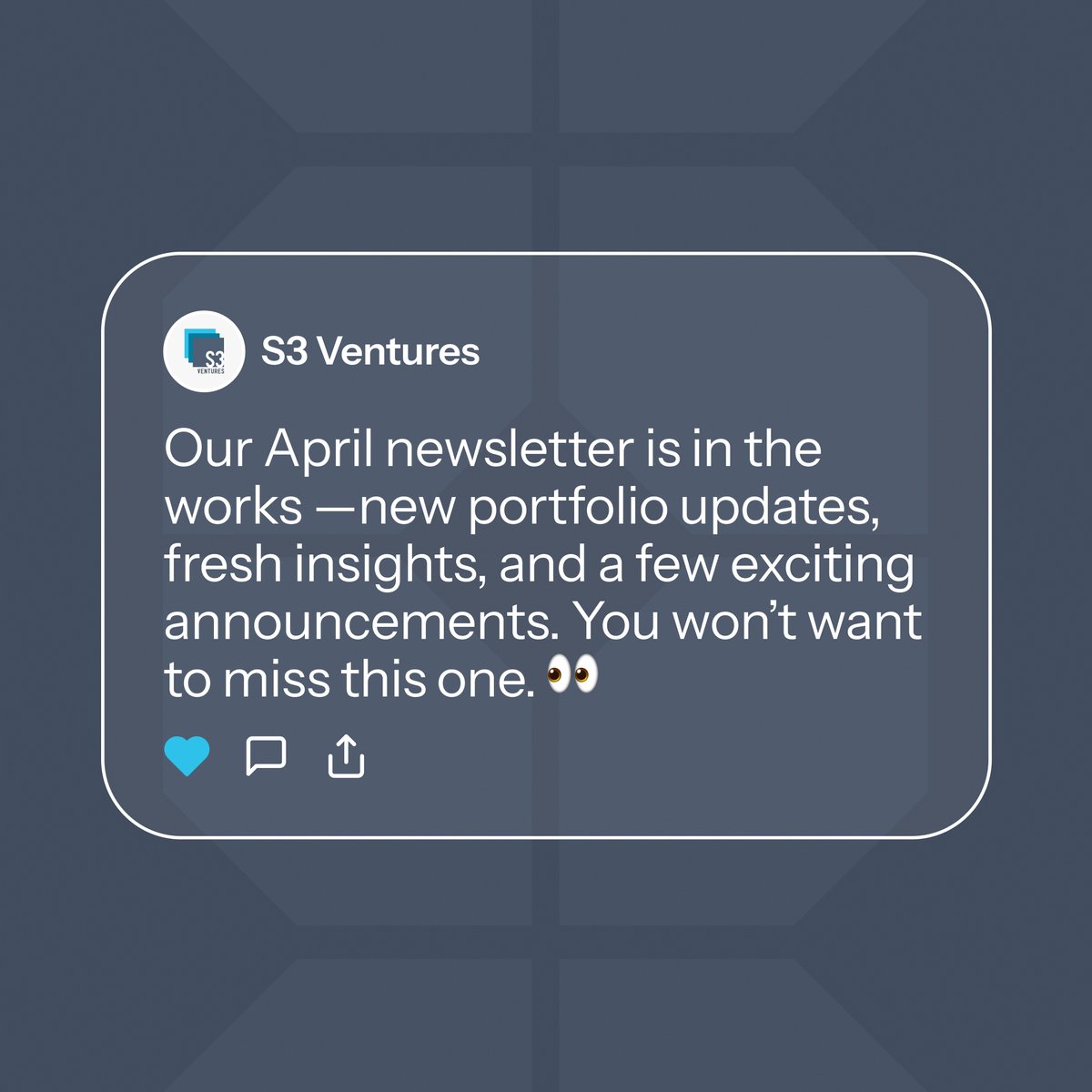 S3 Ventures tweet media