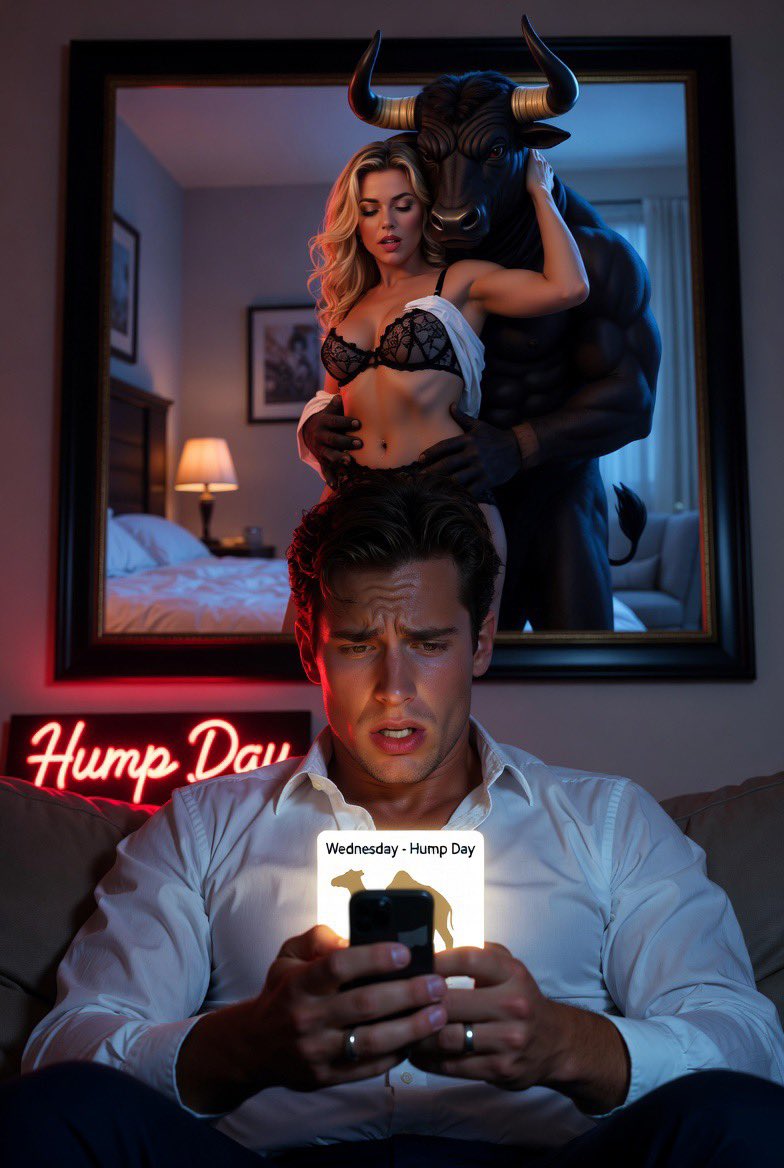ambitiouscuck's tweet photo. Happy Hump day all you cucks! Do you know what your woman is doing today? https://t.co/pvKuX01rl1