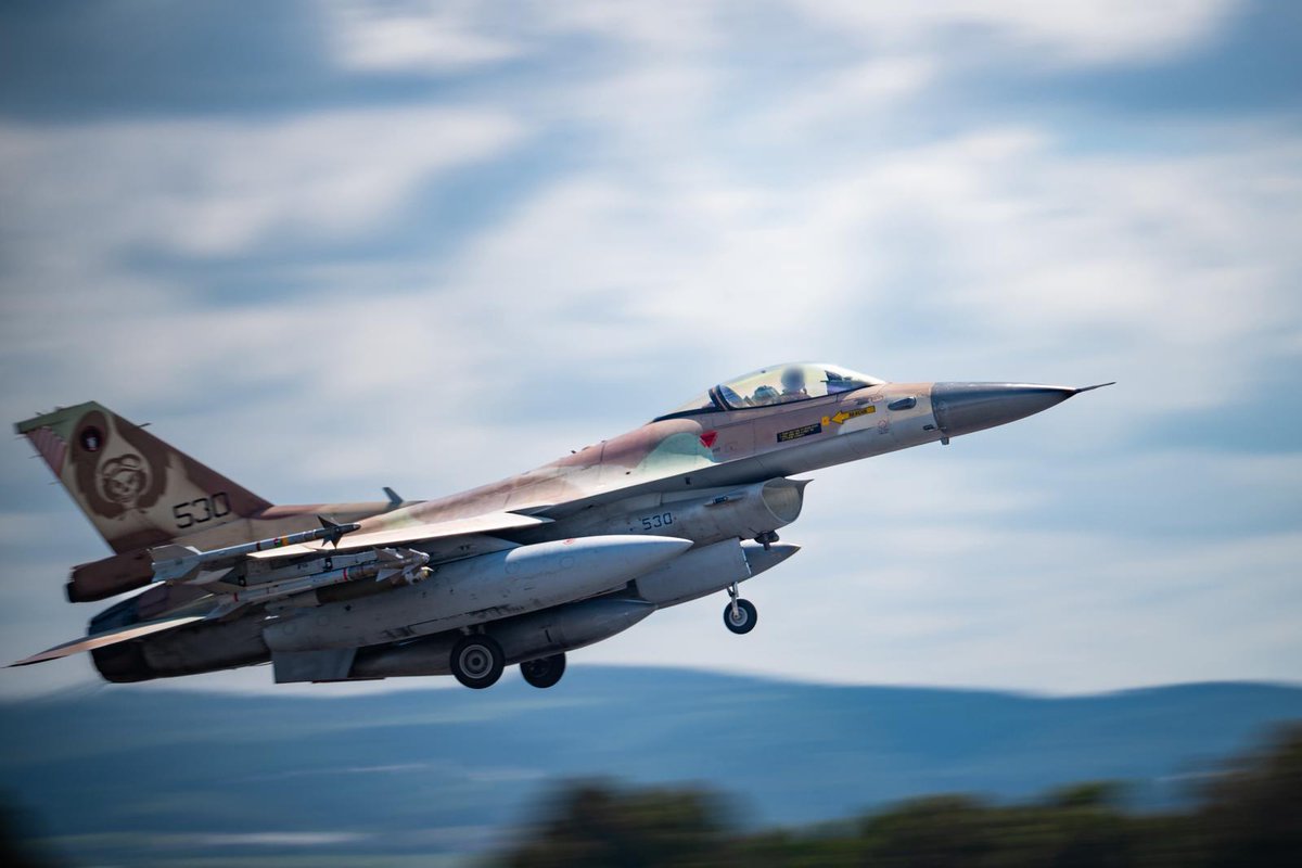 manniefabian's tweet image. The Israeli Air Force publishes footage of fighter jets heading out to carry out a major wave of airstrikes against Hezbollah in Lebanon earlier today.