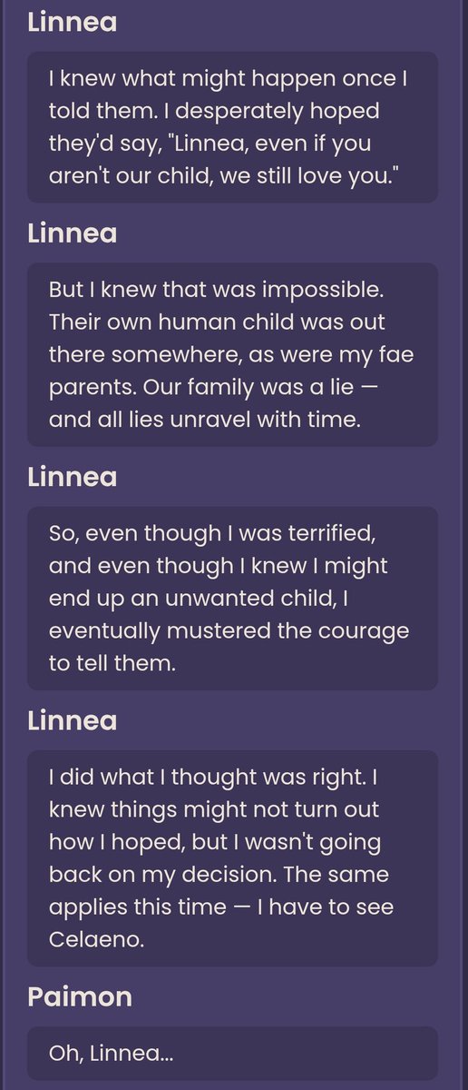 If Linnea linnea was not wrong for wanting the parents who raised her to reassure ...