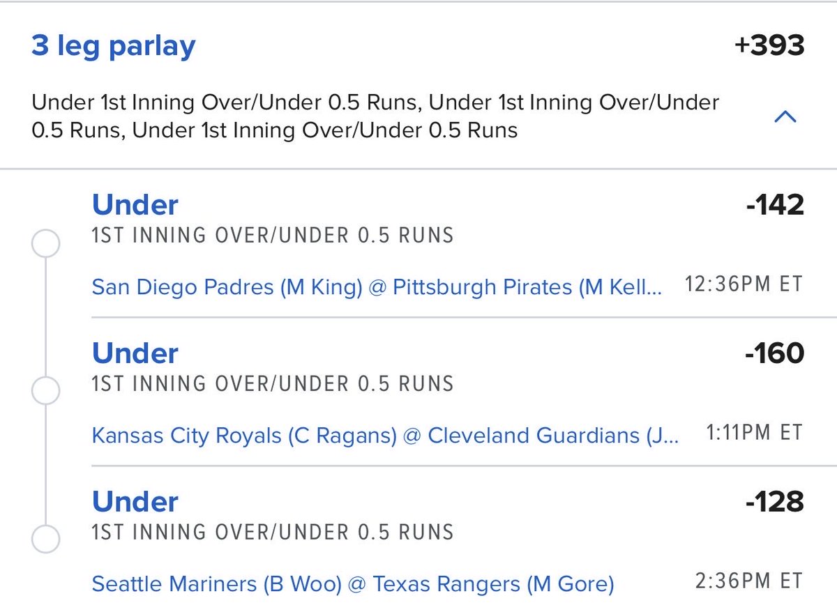 ArnoldsAiModels's tweet image. NRFI Parlay +393🙅‍♂️

Gallen let us down yesterday🔮

18 outs is all we need today.
