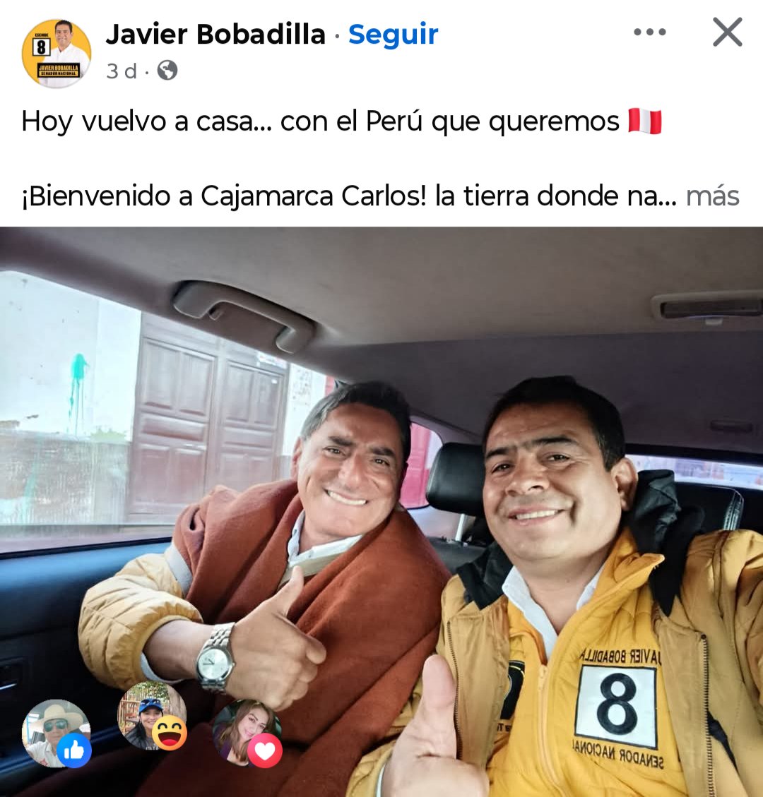 AlmogavarPeru's tweet image. Carlos Álvarez parasitado de ROJOS extremistas, para los que no sepan Javier Bobadilla fundador del sombrero fue uno de los que apoyó a Gregorio Santos en la paralización de Conga en Cajamarca. #Lima #Cajamarca #Trujillo