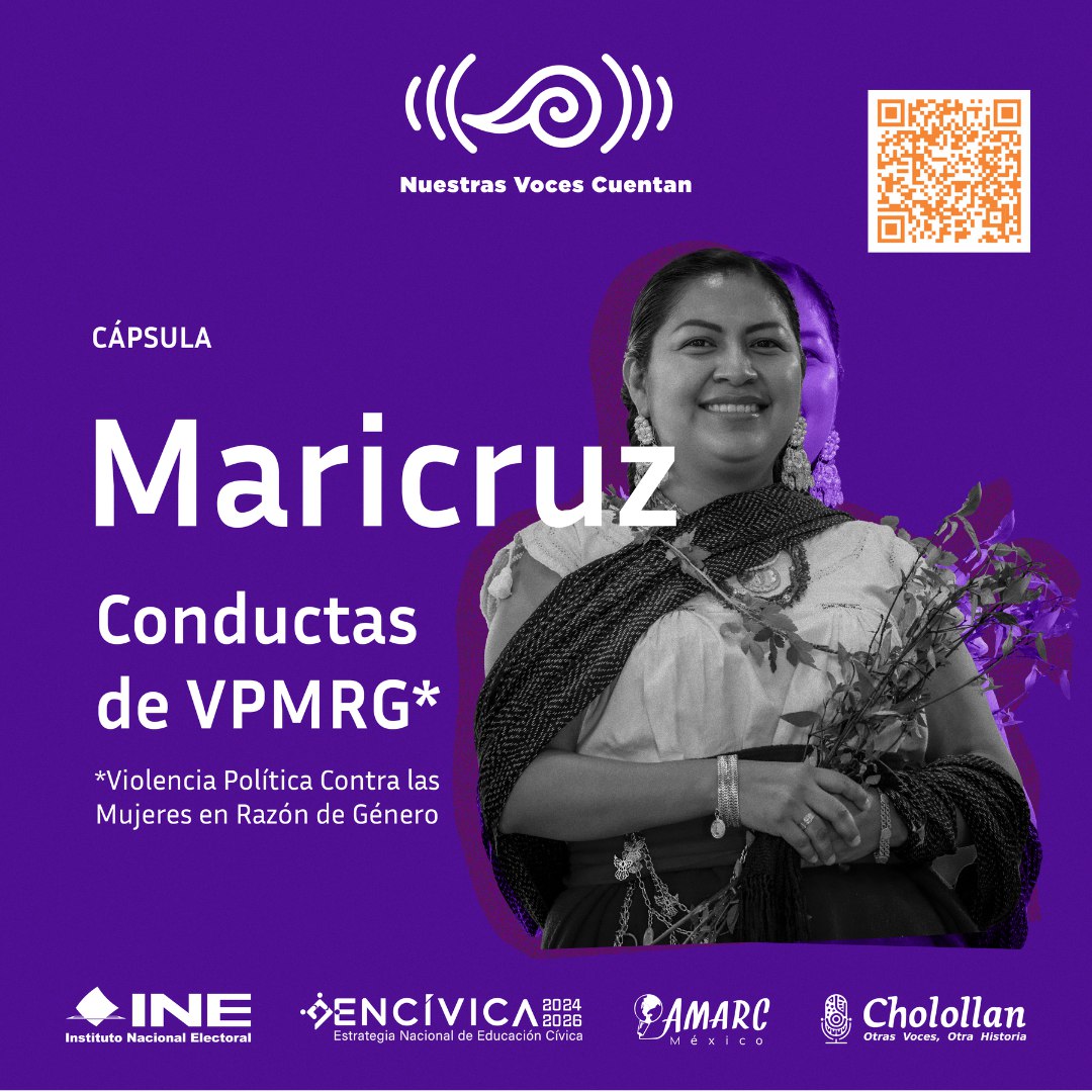 IEPACYucatan's tweet photo. Maricruz decidió participar en política. La respuesta fue violencia, amenazas y ataques por ser mujer indígena.
Esta cápsula visibiliza una realidad que persiste y nos llama a no dejarlas solas. 🎙️ #NuestrasVocesCuentan
🔗 https://t.co/SuVFCquTWr
🌐 https://t.co/DBOdQDrZLb https://t.co/LI8Zm6txDZ