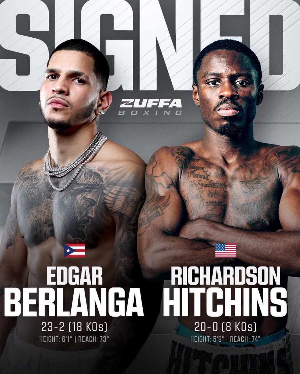SpinninBackfist's tweet image. Edgar Berlanga and Richardson Hitchins sign with Zuffa 👀