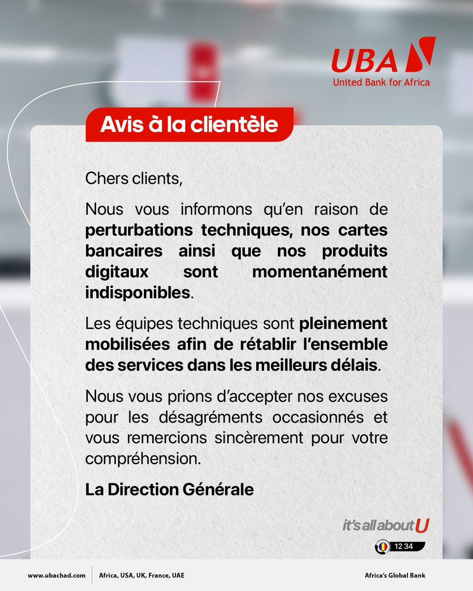 UBA Tchad tweet media