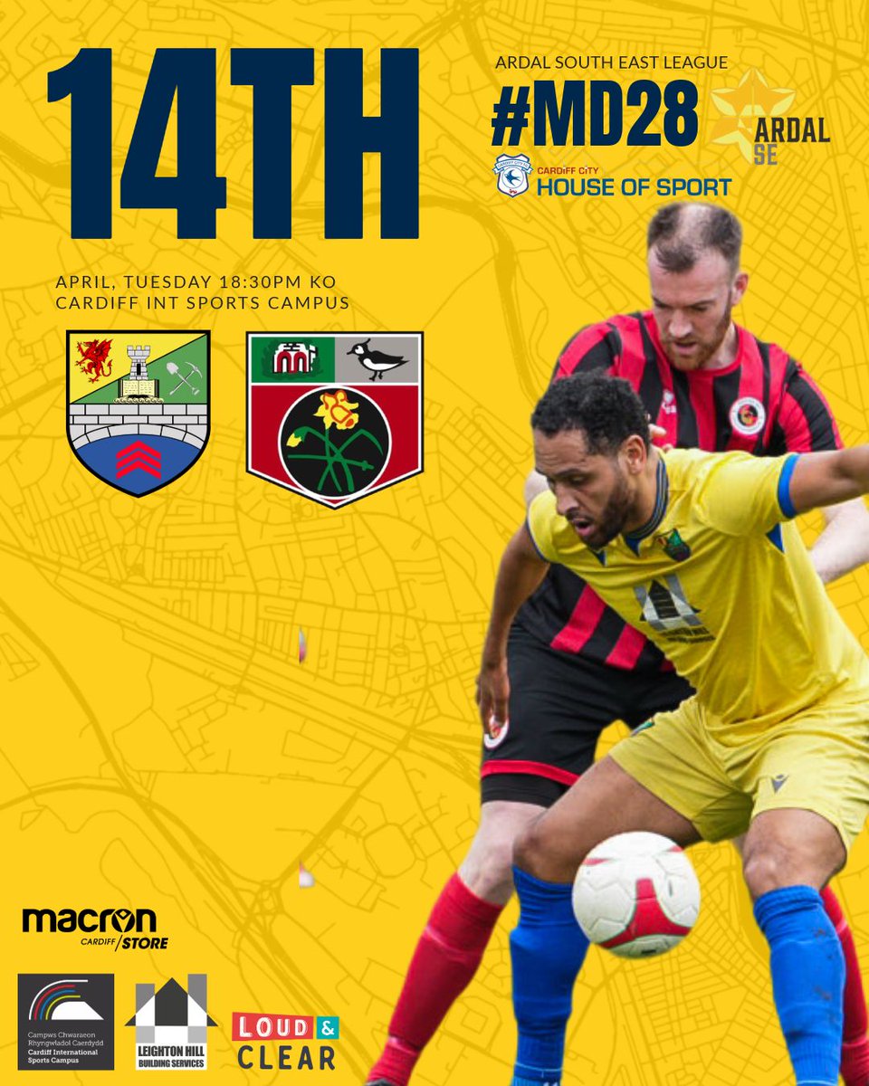 CantonFballClub's tweet photo. π | Next Week
Back @ π‘
π
| Tuesday 14th April
π
| @ArdalSouthern E MD28
π | @UndyAFC (H)
β±οΈ | 6.30pm KO
ποΈ | @HouseofSportCDF
π« | CF11 8AZ
π« | Β£5 for Adults
#WeAreCanton #Midweeker https://t.co/KF1Qom9Nbs