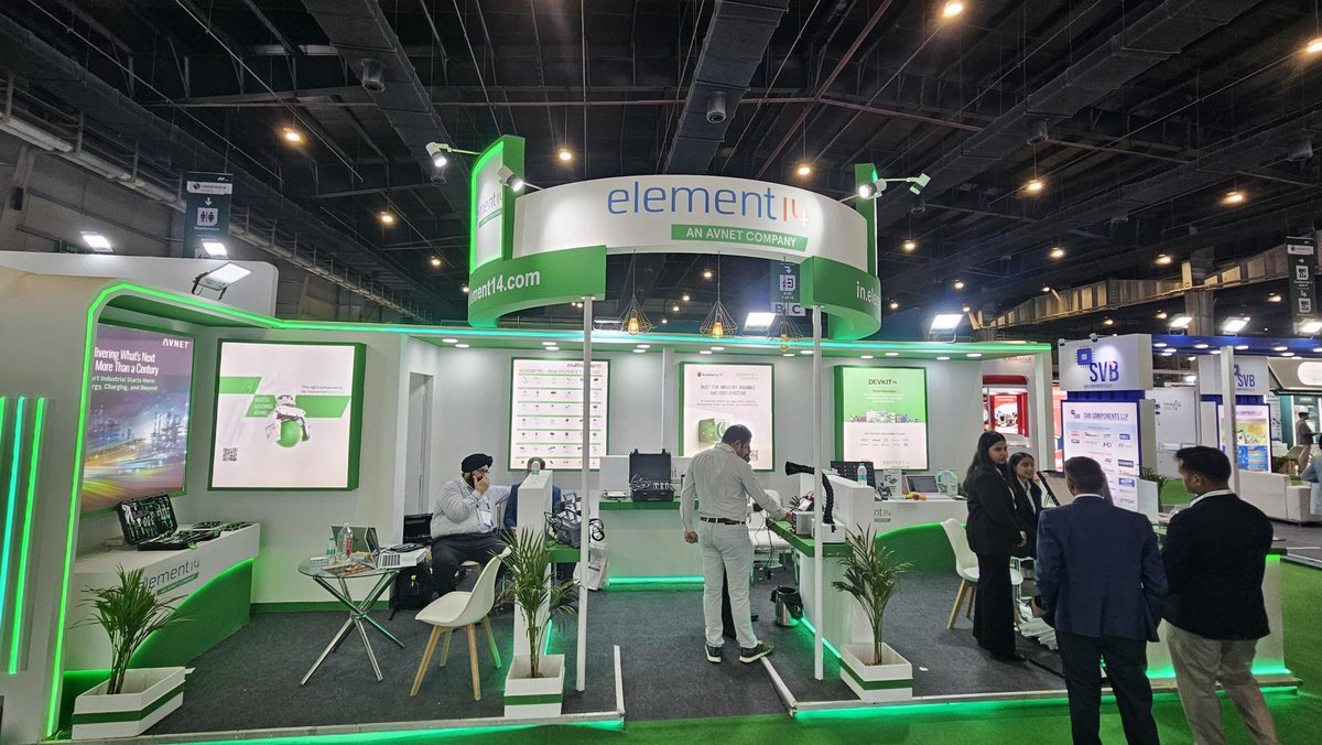 element14_Avnet's tweet image. Delighted to be at #electronica India! We're in Hall 9, Booth B51

Stop by and talk to us about #DevKitHQ and check out products from leading suppliers including Analog Devices, Raspberry Pi, Mulitcomp Pro and NI!