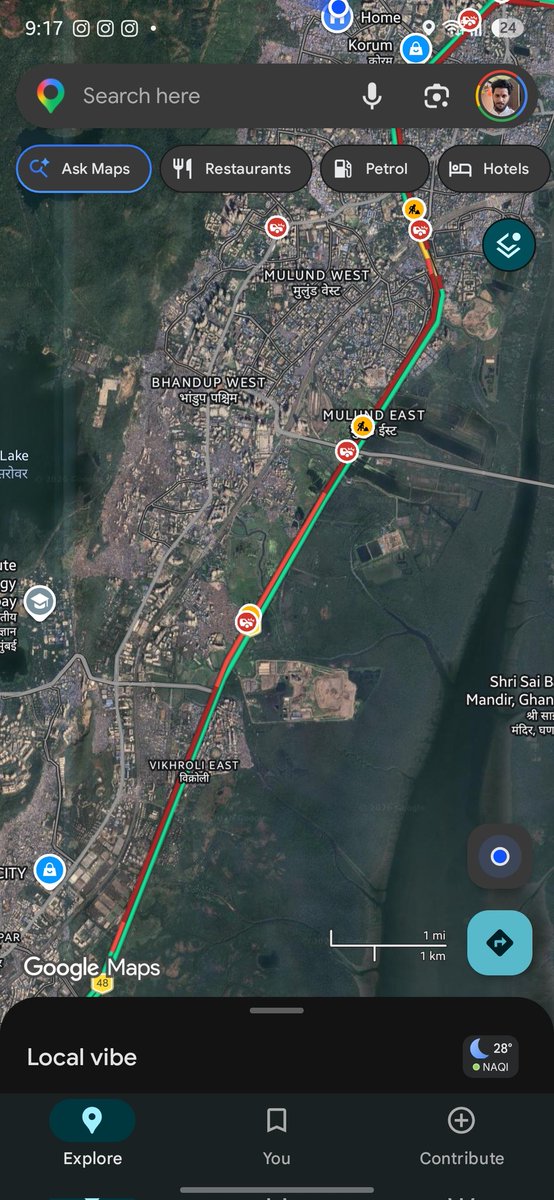 InYxdha's tweet photo. @MumbaiPolice @MTPHereToHelp what is this, what's the reason for this, how is this an express Highway now? https://t.co/DHl9NOVxTk