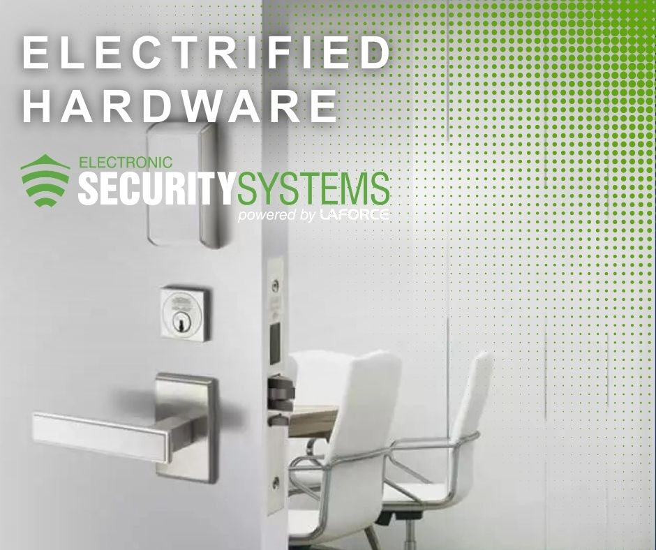 LaforceInc's tweet photo. The future of door security is here: electrified hardware. Electrified hardware uses power to lock and unlock a door, controlling access, enhancing safety, and supporting building functionality. Learn more about Electrified Hardware here⚡��: https://t.co/XbwENzwEZJ https://t.co/IcYGsVlMwz