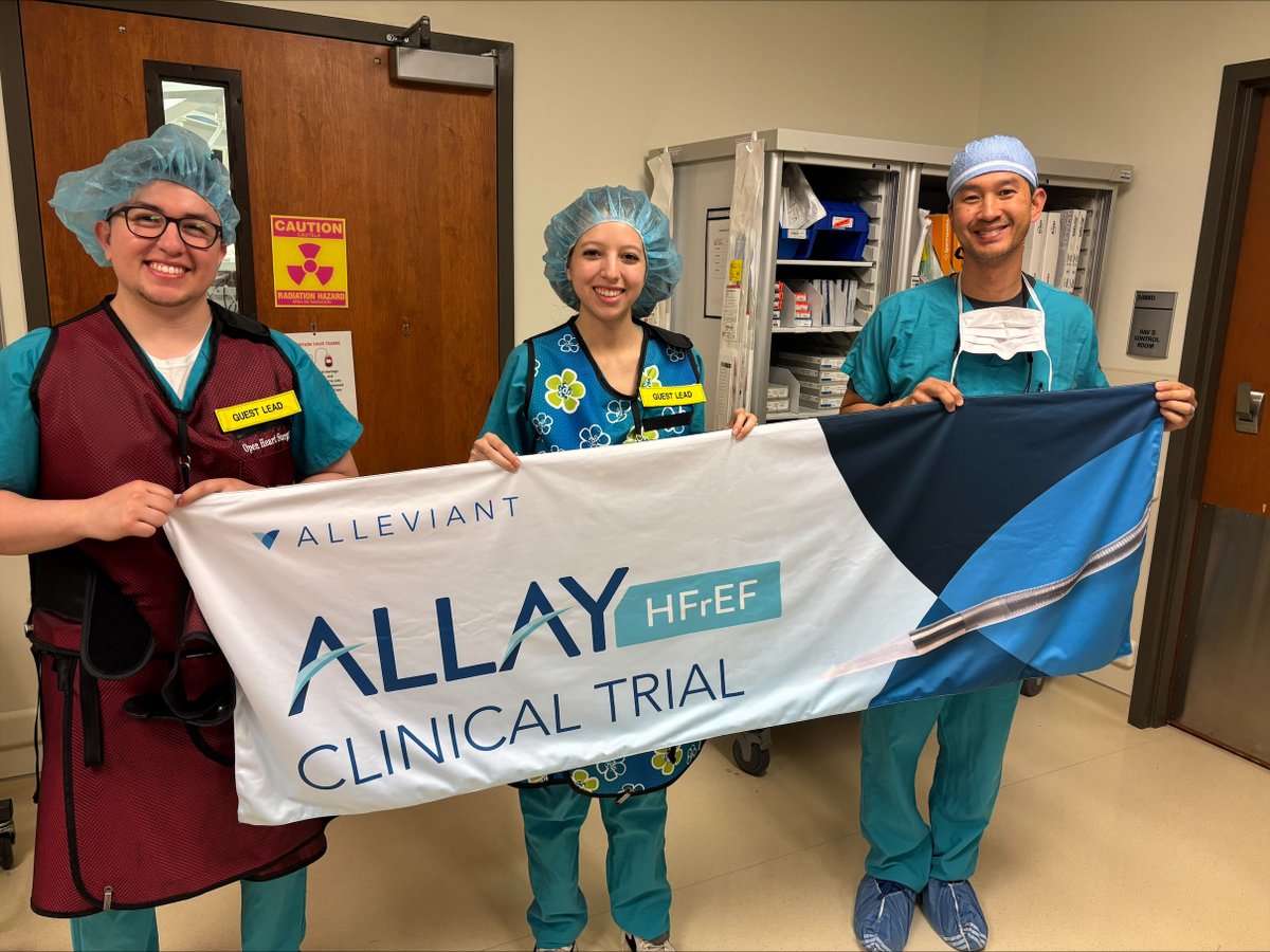 alleviant's tweet photo. Congratulations to PI Dr. Elizabeth Volz at UNC Health - North Carolina Heart &amp; Vascular (@UNCHealthRex) on their first #ALLAYHFrEF randomization!

#atrialshunt #HFrEF #heartfailure #structuralheart #interventionalcardiology https://t.co/BQQ8uvEht4