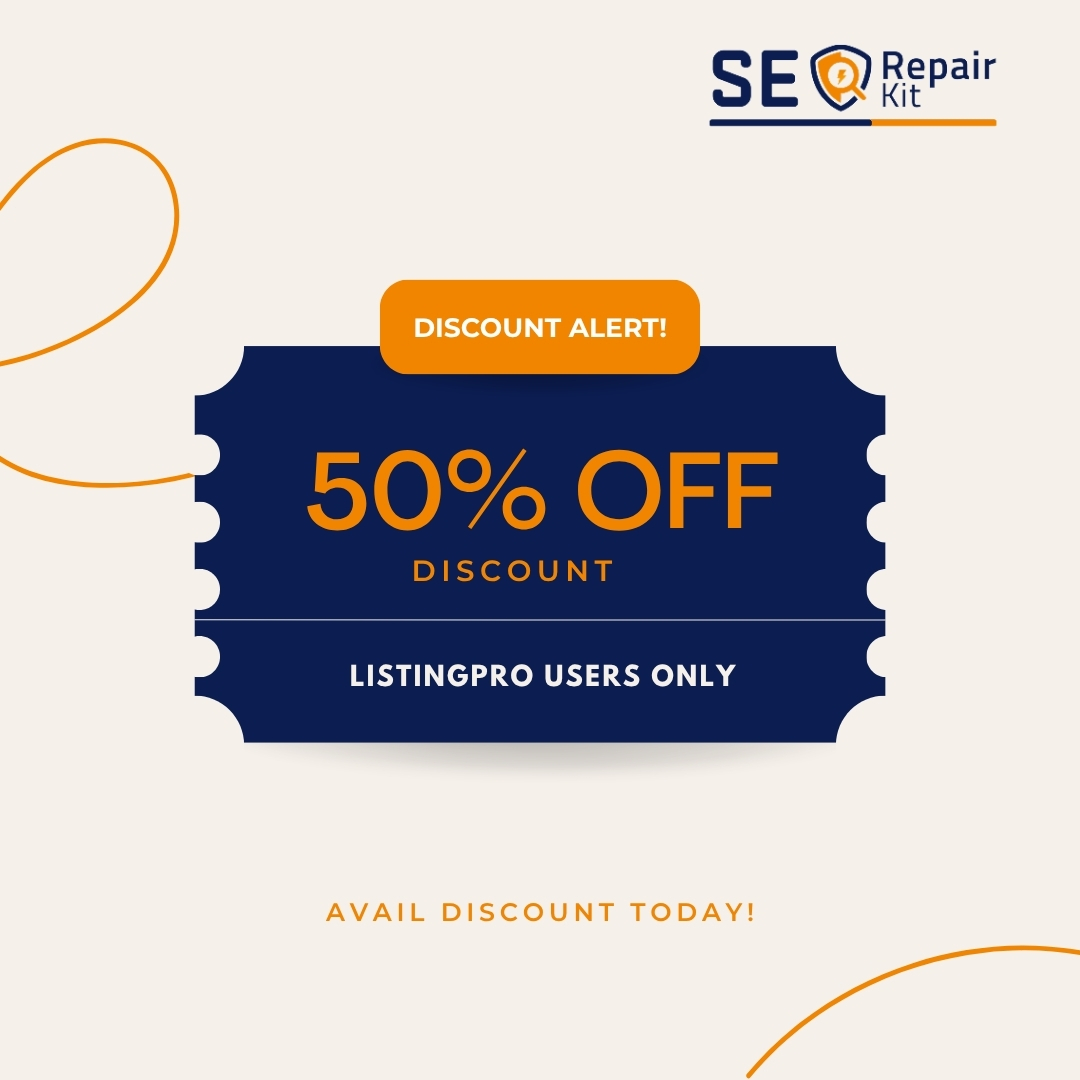 SEO_Repair_Kit's tweet photo. Special offer for ListingPro users! 🚀

Get 50% OFF on SEO Repair Kit and take full control of your website’s SEO — from fixing broken links to adding Schema to your website.

#SEORepairKit #ListingPro #SEOTools #WordPressSEO #TechnicalSEO #DigitalMarketing #WebsiteOptimization https://t.co/B4uesOA1a8