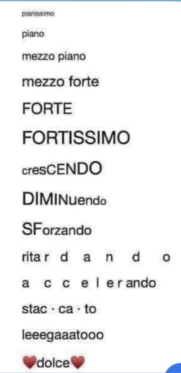 playinglesshurt's tweet image. Good morning. It’s time to post one of my favorite little #musical term cheat sheets! #music