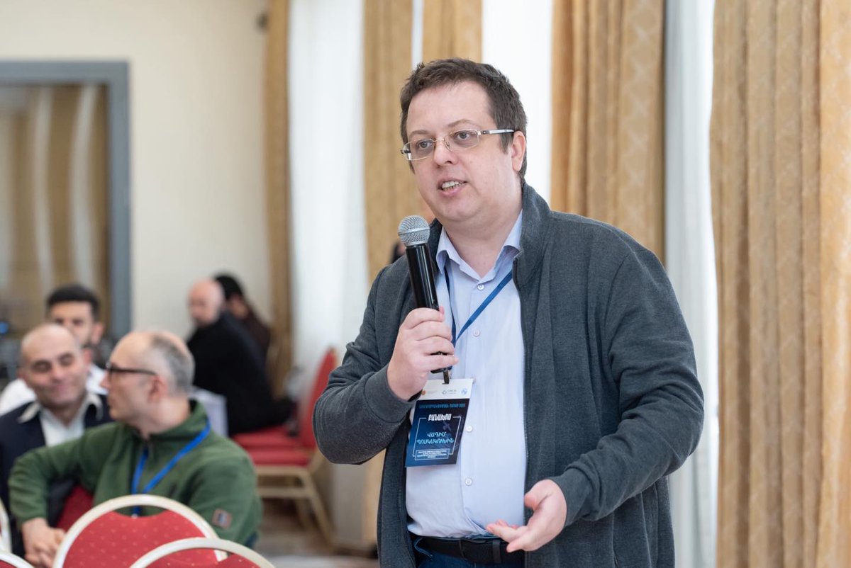 UnionOperatorAM's tweet photo. 📡Day 2. The second day of Telecom Week Armenia 2026 featured discussions focused on public policy and regulation in the field of artificial intelligence, highlighting its pivotal role in the digital development process. https://t.co/XL2QQePAfm