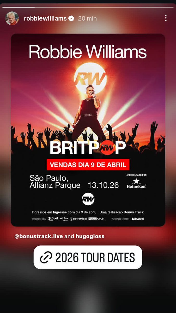 acervo robbie williams tweet media