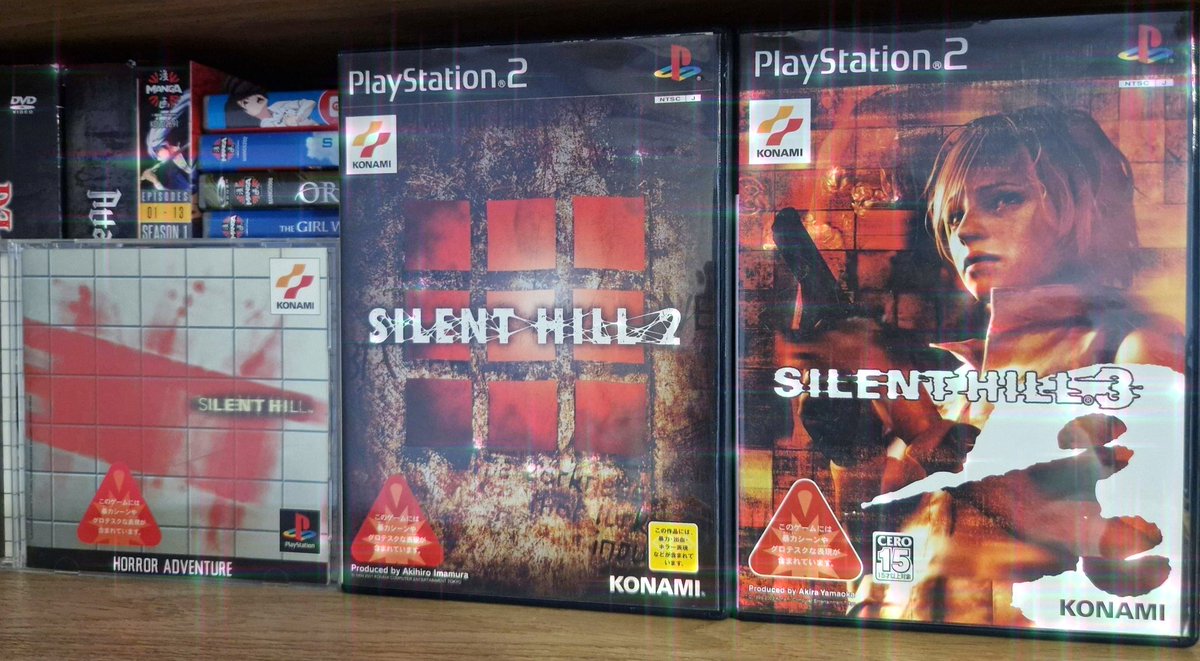 Marzcakez's tweet image. My Japanese copies of the Silent Hill Games (⁠◕⁠ᴗ⁠◕⁠✿⁠)

More still to collect ❤️ The box art is so cool! Especially Downpours cover

#silenthill #retro