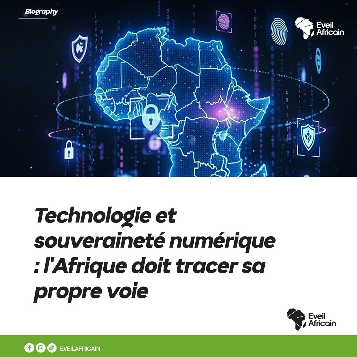 Eveil_africain's tweet photo. Technologie et souveraineté numérique : l’Afrique doit tracer sa propre voie

Le véritable enjeu de l’intelligence artificielle ne réside pas uniquement dans les algorithmes. Il réside dans les données. Et ces données appartiennent aux citoyens africains. 

Aujourd’hui, une part importante des données produites sur le continent circule, est stockée et parfois exploitée hors d’Afrique, souvent sans véritable contrôle local. Si rien n’est fait, cette dépendance technologique pourrait se transformer en une nouvelle forme de dépendance stratégique. 

L’Afrique ne peut bâtir une économie numérique forte sur des fondements fragiles. Elle doit renforcer ses cadres de protection des données, adapter sa législation aux réalités technologiques actuelles et exiger que toutes les plateformes et solutions numériques opérant sur le continent respectent ses citoyens, ses institutions et ses intérêts. 

La souveraineté numérique ne se limite pas à l’accès à la technologie. Elle implique également le contrôle des infrastructures, la gouvernance des données et la capacité de définir ses propres règles.

Protéger les données africaines, c’est protéger l’avenir du continent.