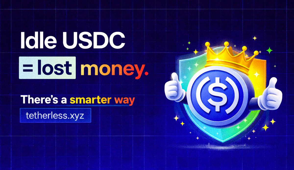 tetherless_'s tweet photo. The people growing their money:

They’re not louder.
They’re just more consistent in savings and investment.
This is why automated saving matters.

→You remove emotion.
→You remove inconsistency.
→ You just… grow.

If your USDC is just sitting,
You’re not using crypto right. https://t.co/aAVXVlq5ho
