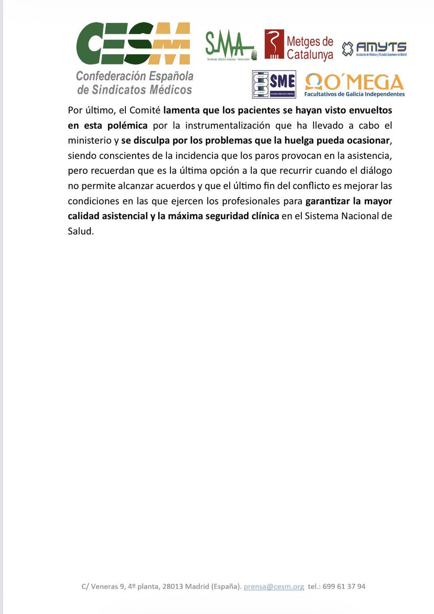🚨 BOOM: La negociación del Estatuto Médico salta por los aires.
Ni reunión. Ni avances. Nada.