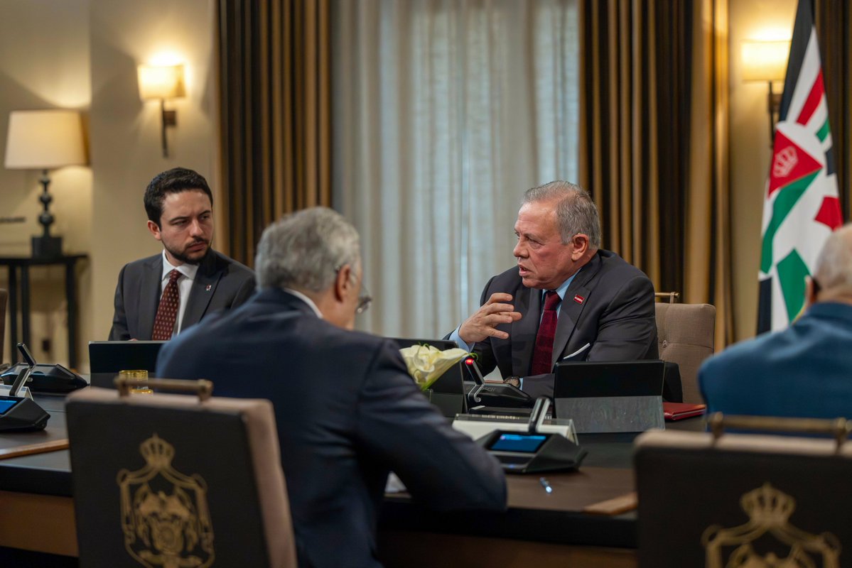 RHCJO's tweet image. His Majesty @KingAbdullahII: #Jordan is safe and will remain so. The interest of Jordan and Jordanians is our foremost priority.