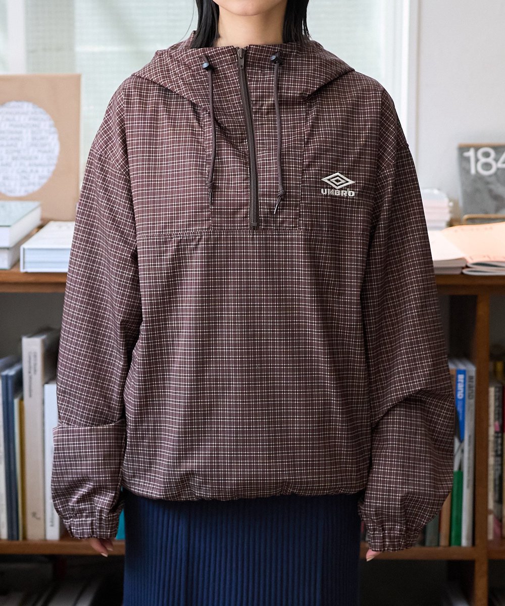 UMBRO×FREAK'S STOREチェックアノラックパーカ　ブラックウォッチ UMBRO/別注 Check Anorak Parka｜Daytona Park(FREAK'S STORE公式通販)