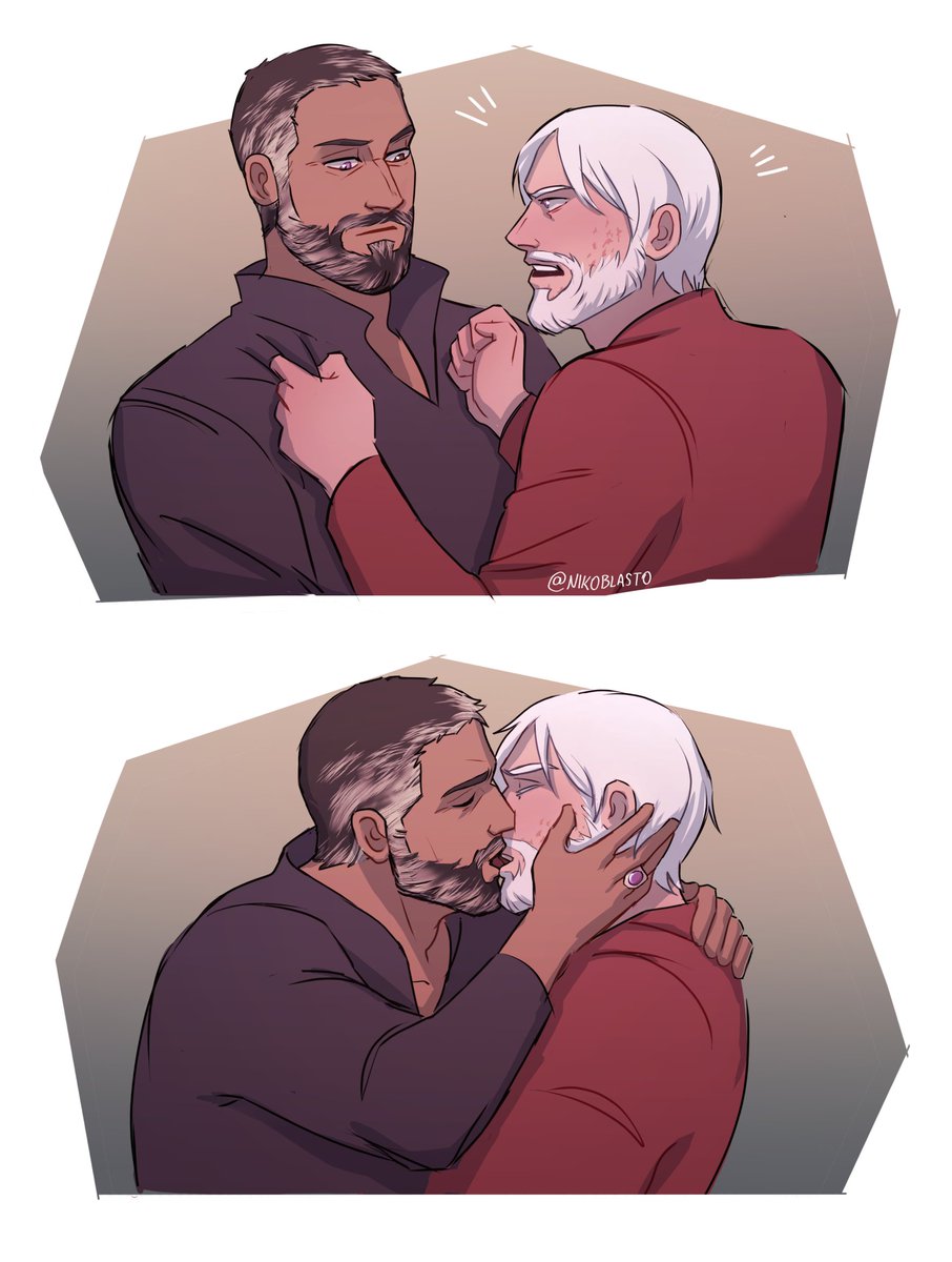nikoblasto's tweet photo. baelor getting distracted on an argument 
and there's only way to shut his brother upppp  #hammeranvil #baekar https://t.co/2jAuMgrsGc