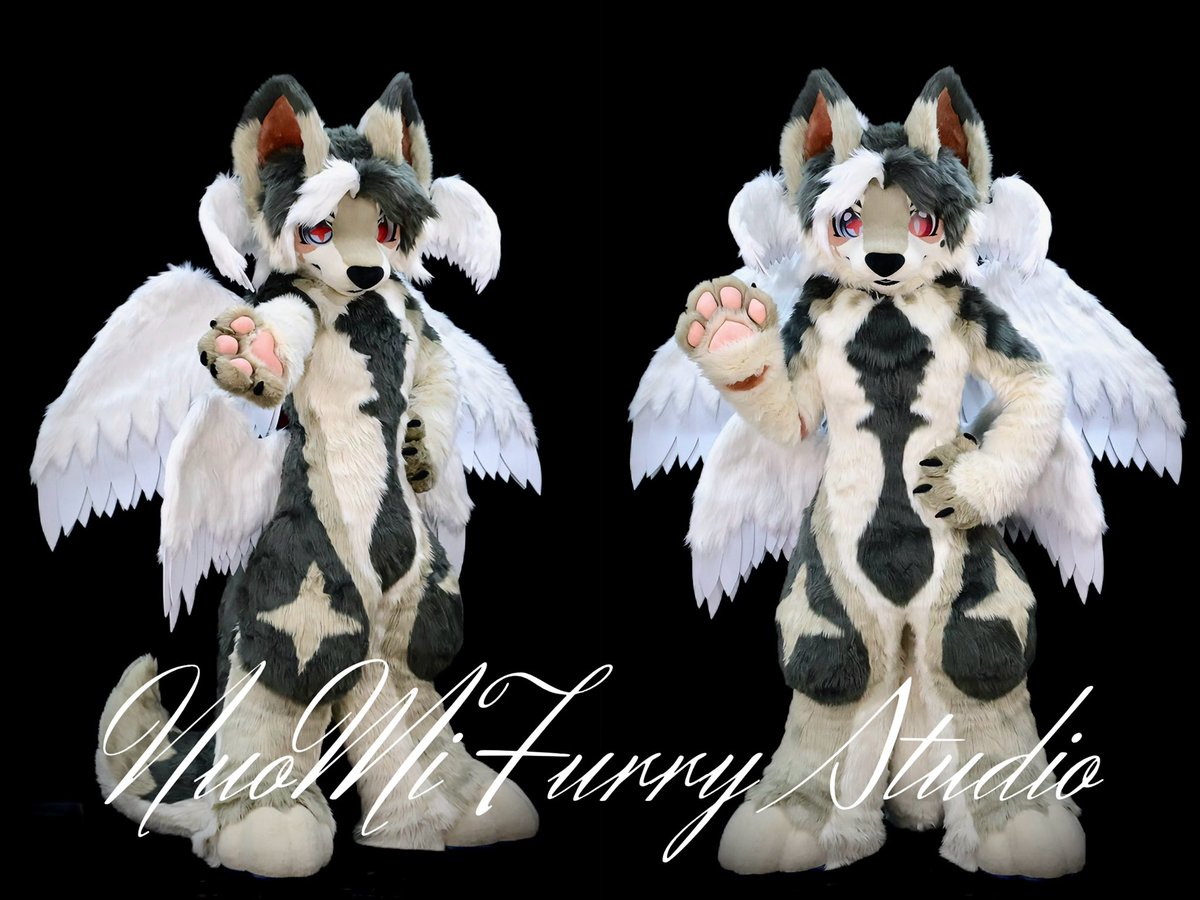 NuoMifurry's tweet photo. The order is completed ✅

Wolf dog with six wings🩸 https://t.co/gqajiNA1Ow